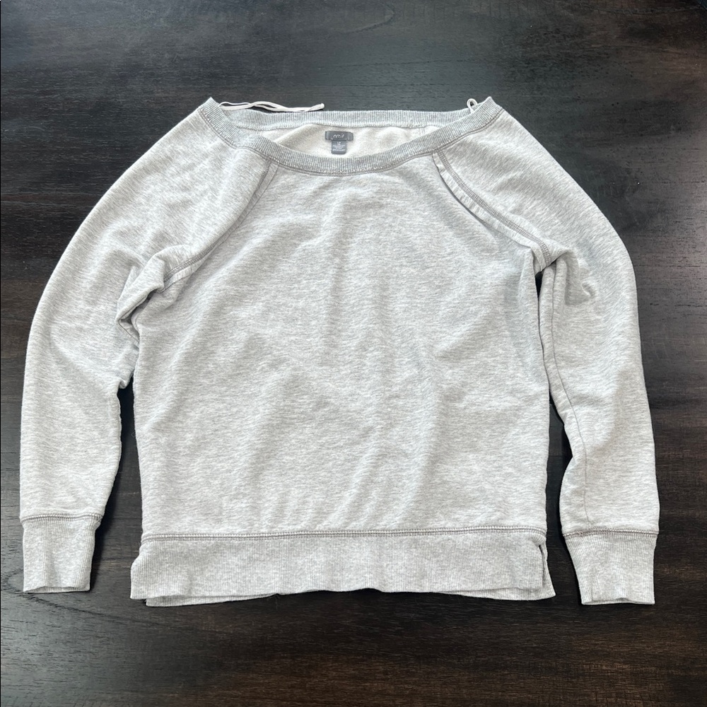 Aerie Women’s Gray Pullover Sweatshirt Relaxed Fit Size Small